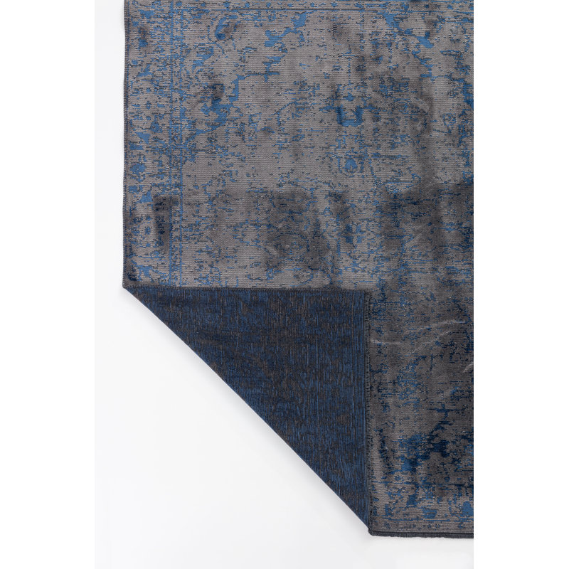 Rapture Gray/Blue Abstract Luxury Area Rug, Rectangle 7'10" x 9'10"