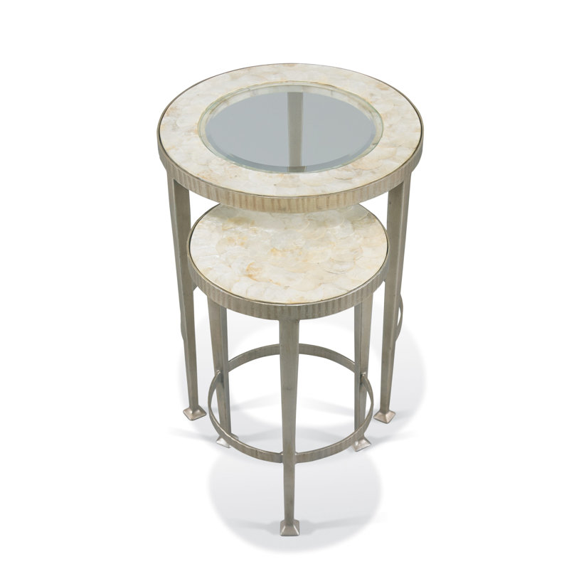 Cadiz Glass Nesting End Table