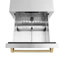 ZLINE Autograph Edition 24 In. Touchstone Refrigerator Drawer in Black Matte and Gold-676164433