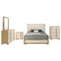 Ensemble de chambre à coucher grand lit 5 pièces Hyland Naturel
