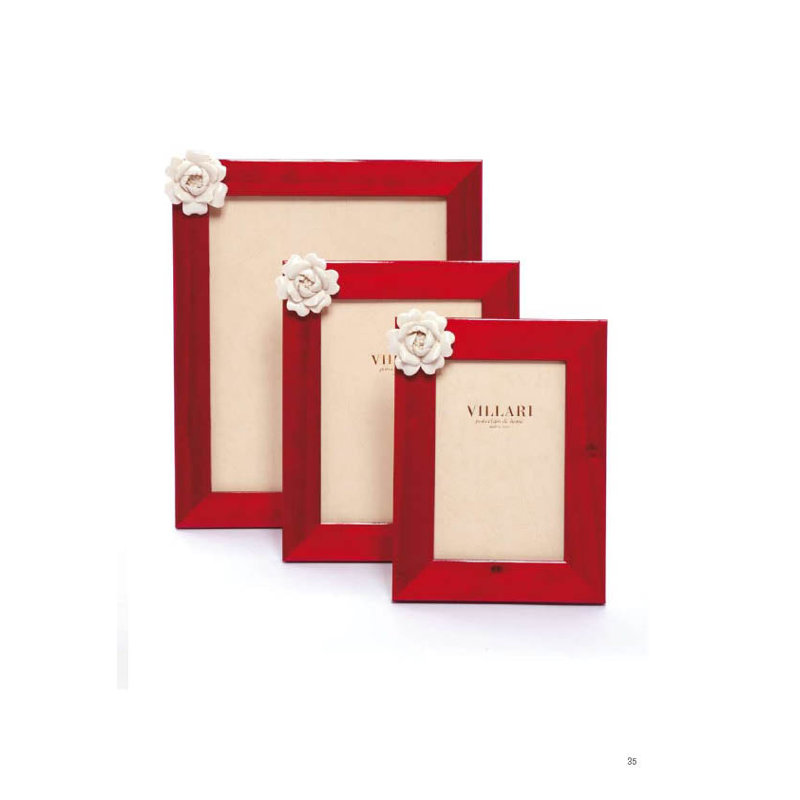 Villari Glass Picture Frame, 7.87" H x 5.91" W x 5.91" D