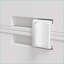 Portable Wardrobe Closet | Folding 8-Cube Organizer with Hanging Rod, Magnet Doors | White, ABS