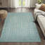 Tapis turquoise / crème Kelliann-1725294765