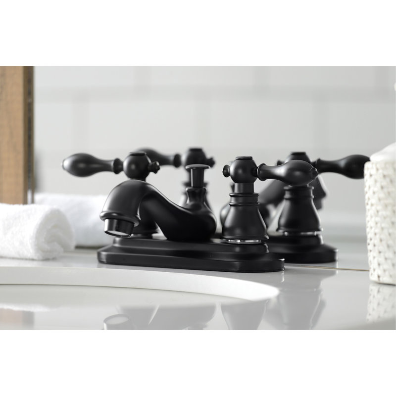 Robinet de salle de bain American Classic, Noir mat