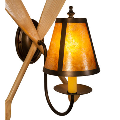 Kluge Steel Candle Wall Light