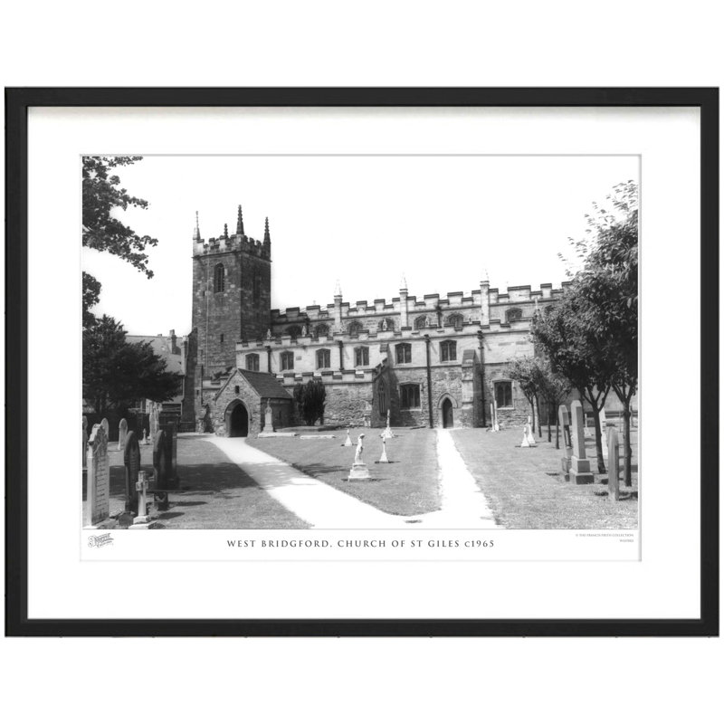 West Bridgford, Church Of St Giles C1965 - Single Picture Frame Print, 60cm H x 80cm W x 2.3cm D