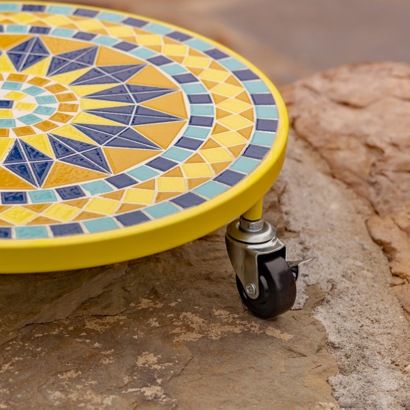Chariot à plantes 13,8 "en mosaïque de céramique" Astana "(ensemble de 2)