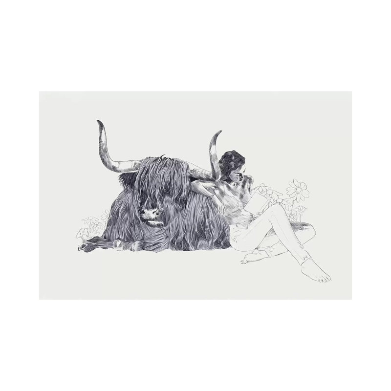Taurus by Jenny Rome - Print on Canvas, Wrapped Canvas, 30.48 cm H x 45.72 cm W