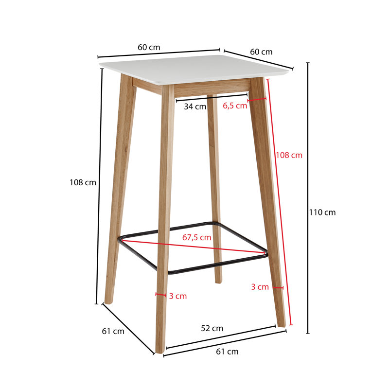 Spivey Solid Wood Base Dining Table