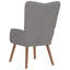 Fauteuil de détente Vidaxl gris clair