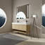 Meuble-lavabo double 60 po avec plateau en résine Emeri