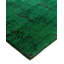 Tapis vert / noir 2 pi 8 po x 9 pi 8 po Overyed One-of-a-Kind