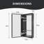 Miroir d'armoire à pharmacie noir mat l 12 po x H 24 po Flicker-1390308340-1390308341
