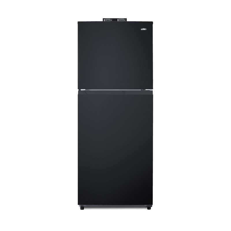 Summit Appliance 24" Wide Wide Break Room Refrigerator-Freezer, Black, Right Handed