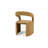Contempo Luxe Curved Microfiber Leather Chair