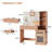Large 43.3”W Makeup Vanity With Adjustable Light