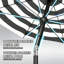 177 cm W X 177 cm D Beach Parasol with Manual Lift