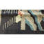 Antique Floral Wool Hand Knotted Pile Gray 1920s Rug