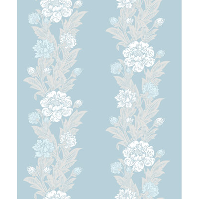 Mamadou Blooming Floral Stripe 10.05 m x 53 cm Wallpaper Roll