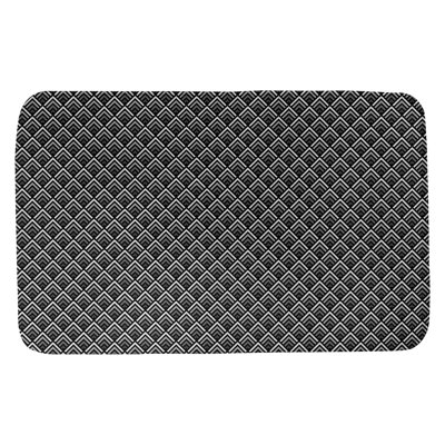 Tapis de salle de bain géométrique à dégradé inverse Avicia