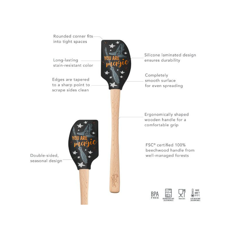 Spatulart You Are Magic Wood Handled Spatula