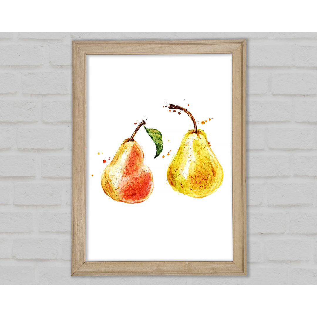 Pear Duo 1 - Einzelne Bilderrahmen Kunstdrucke