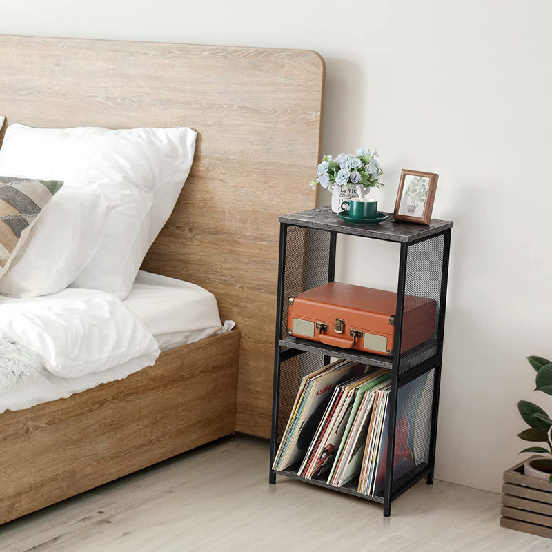31.69'' H Media Shelves, Gray
