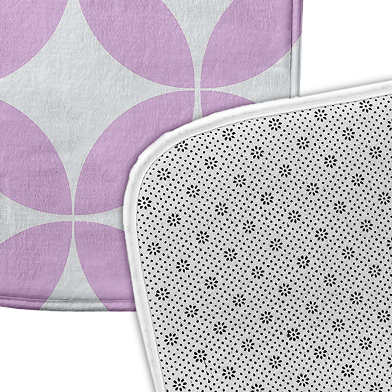 Tapis de bain Funky Junky, L 17 po x L 24 po, Mauve