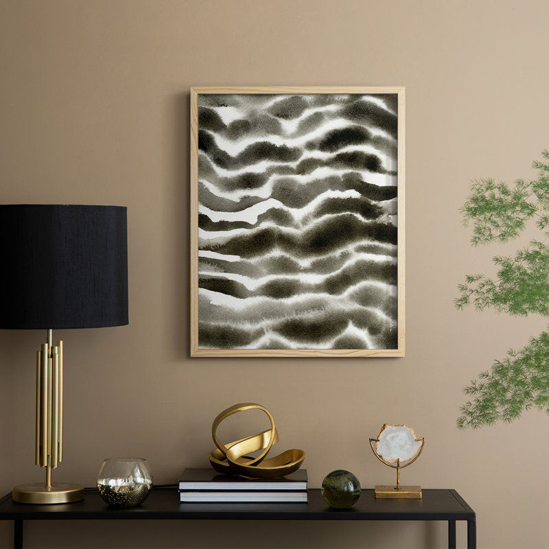 Jungle Stripe I Framed Print - Solid Wood, 21" H x 17" W