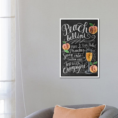 Peach Bellini Recipe - Print on Canvas