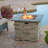 STONE SQUARE MGO FIRE PIT W/ TOP- 40,000 BTU-380273606-380273603