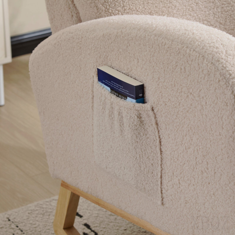 Chaise berçante Modern, Beige