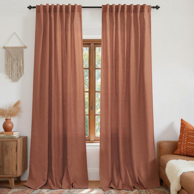 Semi Sheer Curtain Panel Pair