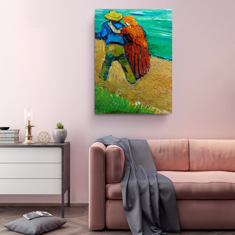 Reproduction d'art «A paire of Lovers Arles 1888» par Vincent Van Gogh, H 45 po x l 30 po x P 2 po
