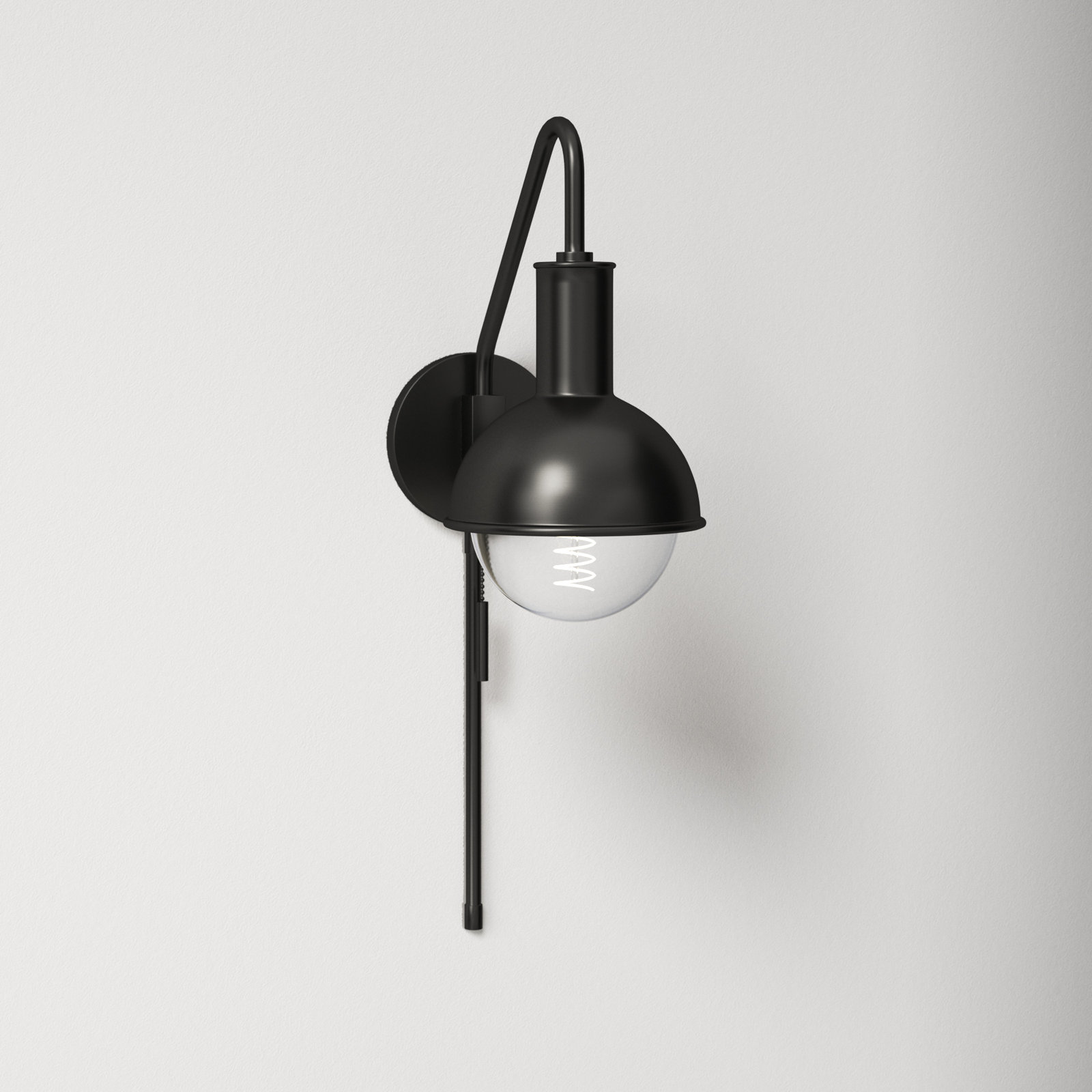 Luke Single Light Dimmable Plug-in Armed Sconce, Old Bronze