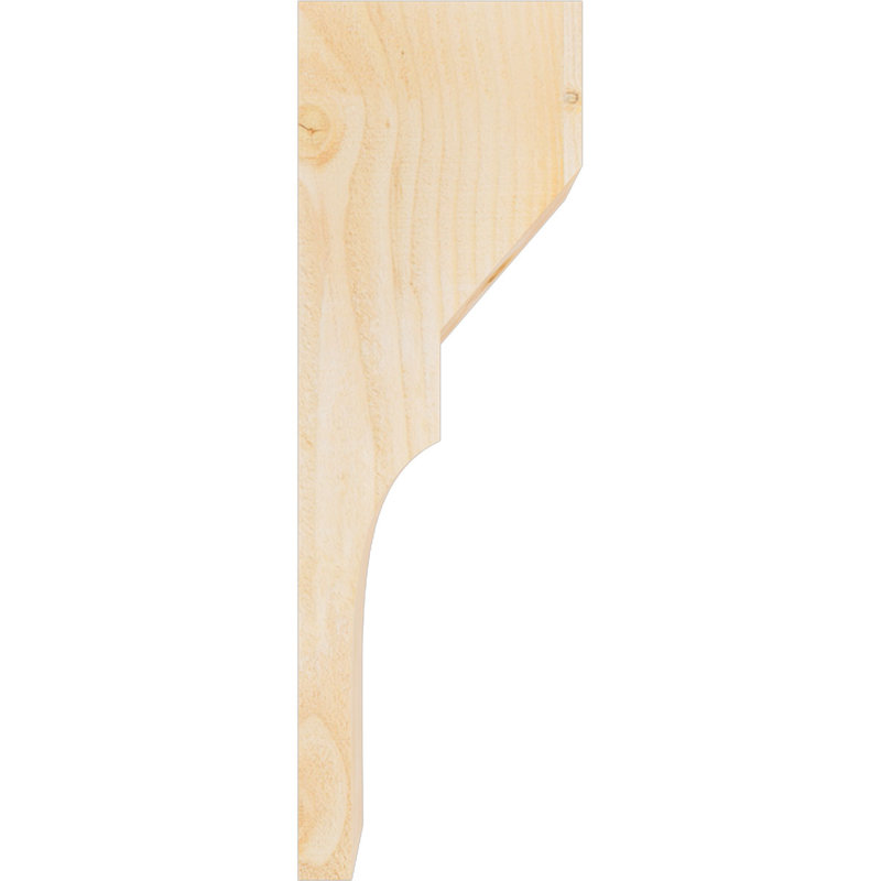 Corbeau Monterey, H 24 po x l 4 po x P 8 po, Sapin de Douglas, Sciage brut
