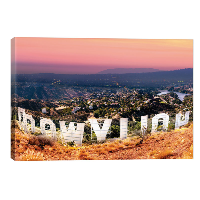 Hollywood Sign - Wrapped Canvas Print, 101.6 cm H x 66.04 cm W x 3.175 cm D