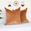 Ensemble de housses de coussins décoratifs en velours double face marron de 20 pouces-112716454-112716457