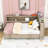 3 Drawers Wood Daybed with Shelves-727620246