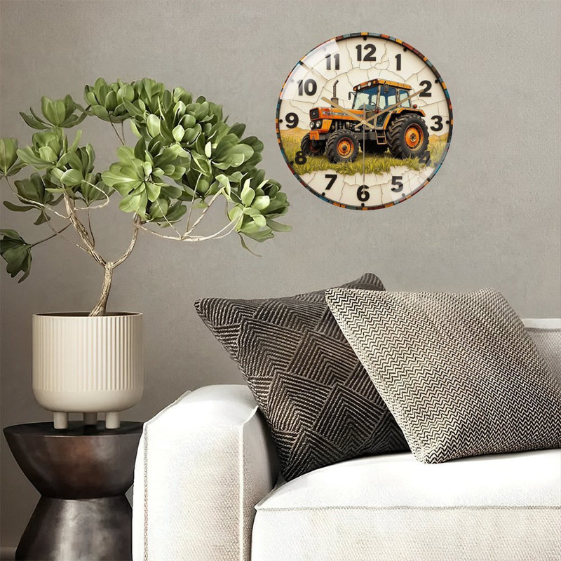 Horloge murale rétro vintage 12 po