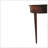 Backless Mounted Chestnut Console