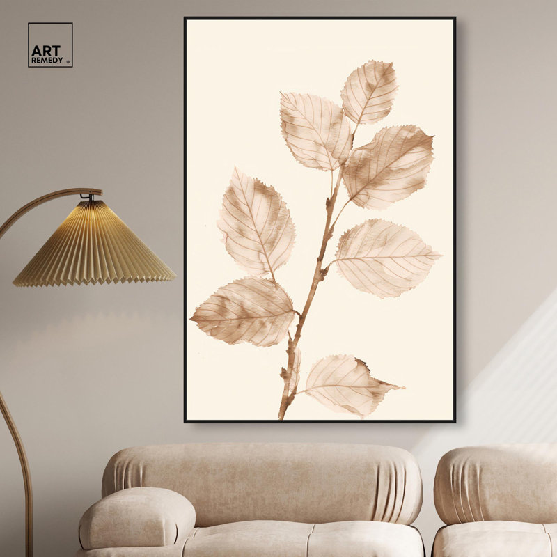 «Rust and Renewal II», reproduction d'art sur toile par Art Remedy, H 16 po x l 11 po, Structure noire
