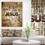 « jesus », impression à multiples images sur toile tendue