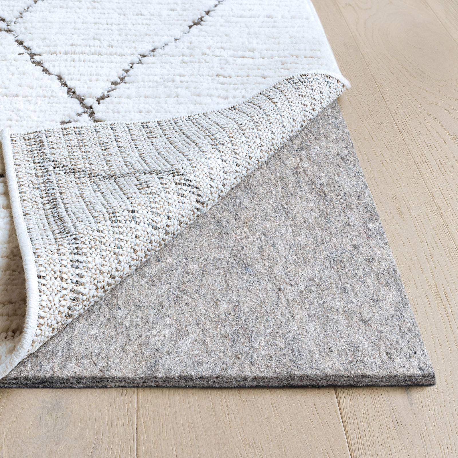 Classic Non-Slip Felt & Rubber Rug Pad, Runner 2' x 5', 0.38"