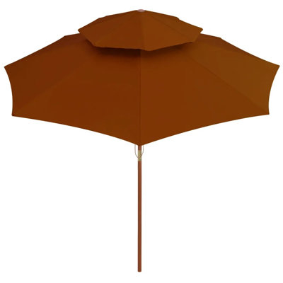 Mateyka 270 cm W X 270 cm D Octagonal Parasol with Manual Lift