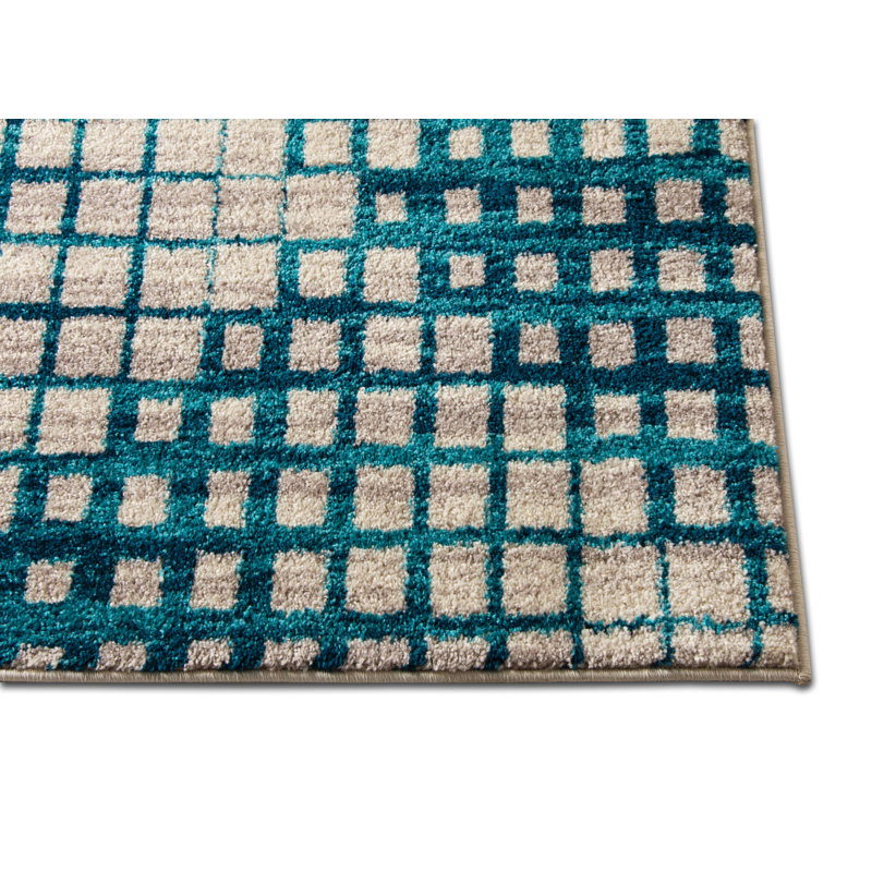 Margert Chequered Area Rug, Rectangle 100 x 152cm