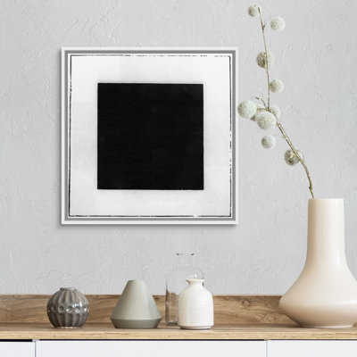 Reproduction sur toile flottante carrée noire de Kazevin Séverinovitch Malevitch