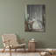 «Interior with a Portrait of a Young Lady devant un buste» par Claude Hoin - Art mural sur toile tendue avec châssis-346519734