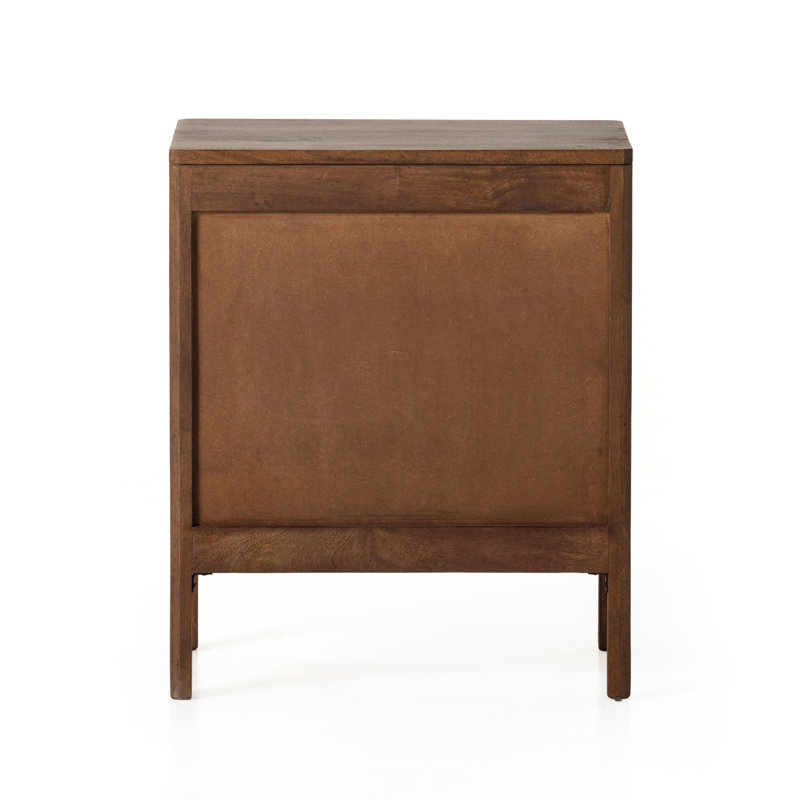 Sydney Nightstand, Left, Brown Wash/Brown Cane