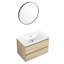 Meuble-lavabo mural en chêne 30 po avec lavabo en céramique et 2 tiroirs à fermeture en douceur - finition moderne-1588669028-1588669027-1588669026